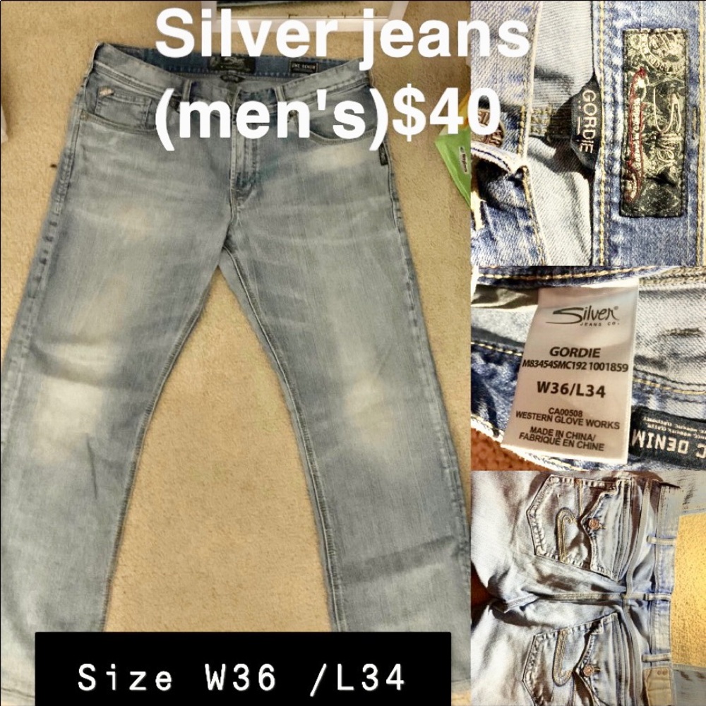 Men's Silver jeans
